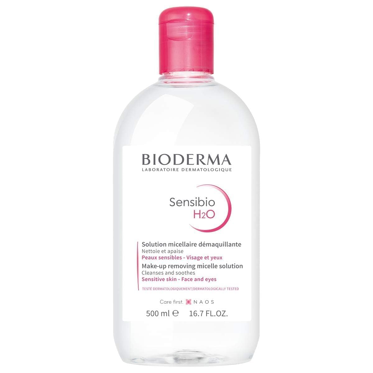 Bioderma Sensibio H2O Daily Soothing Cleanser, Make up Pollution & Impurities Remover Face Eyes Sensitive skin, 250ml