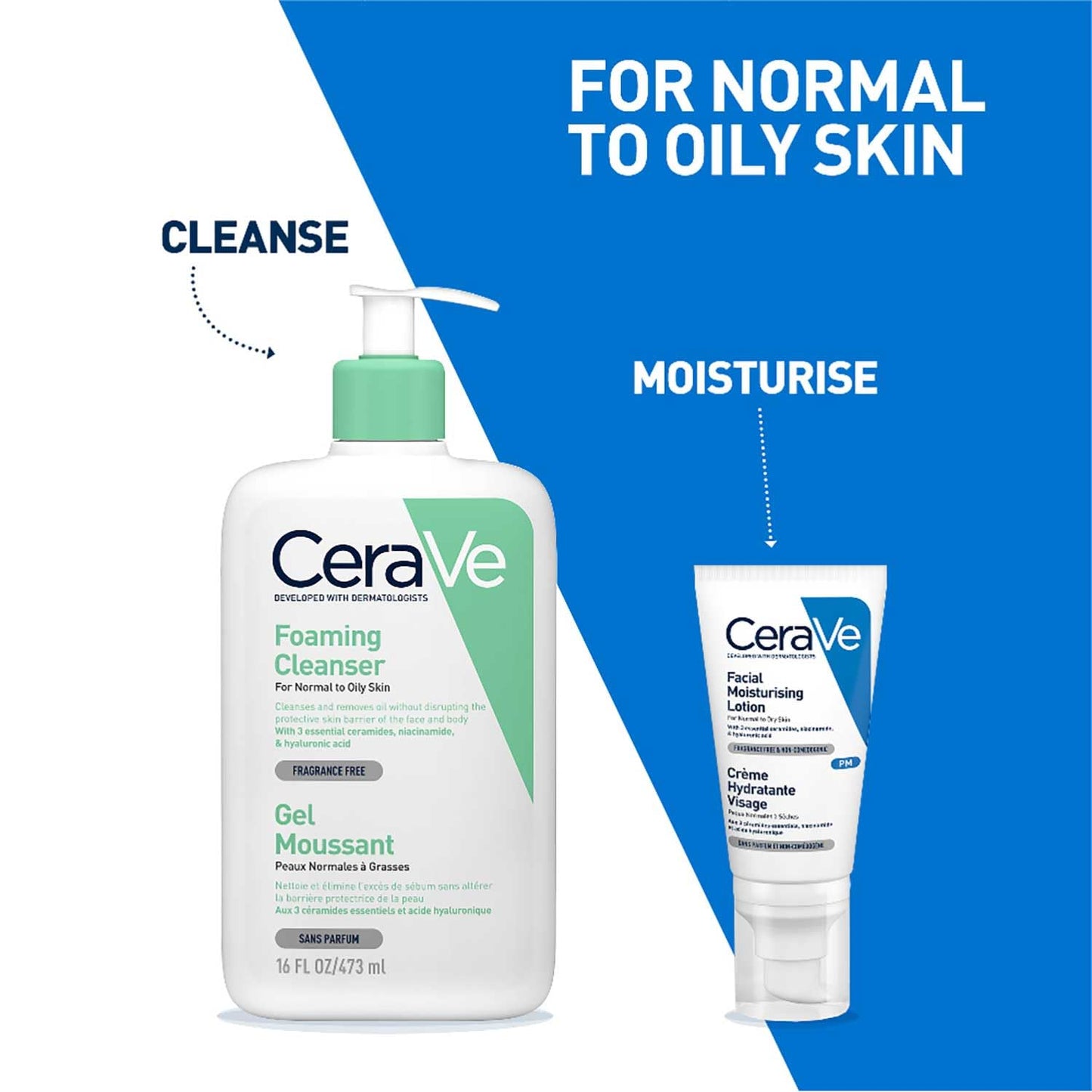 CeraVe PM Facial Moisturizing Lotion For Normal To Dry Skin (52ml) - Formulated With 3 Essential Ceramides, Niacinamide And Hyaluronic Acid | Ultra Lightweight Night Cream