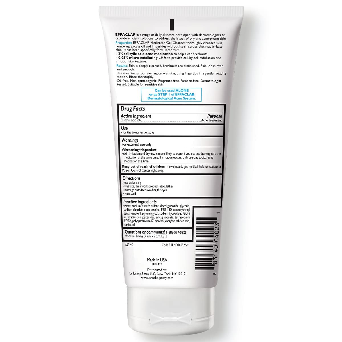 La Roche-Posay La Roche Posay Effaclar Medicated Gel Cleanser (200Ml/6.76Oz)