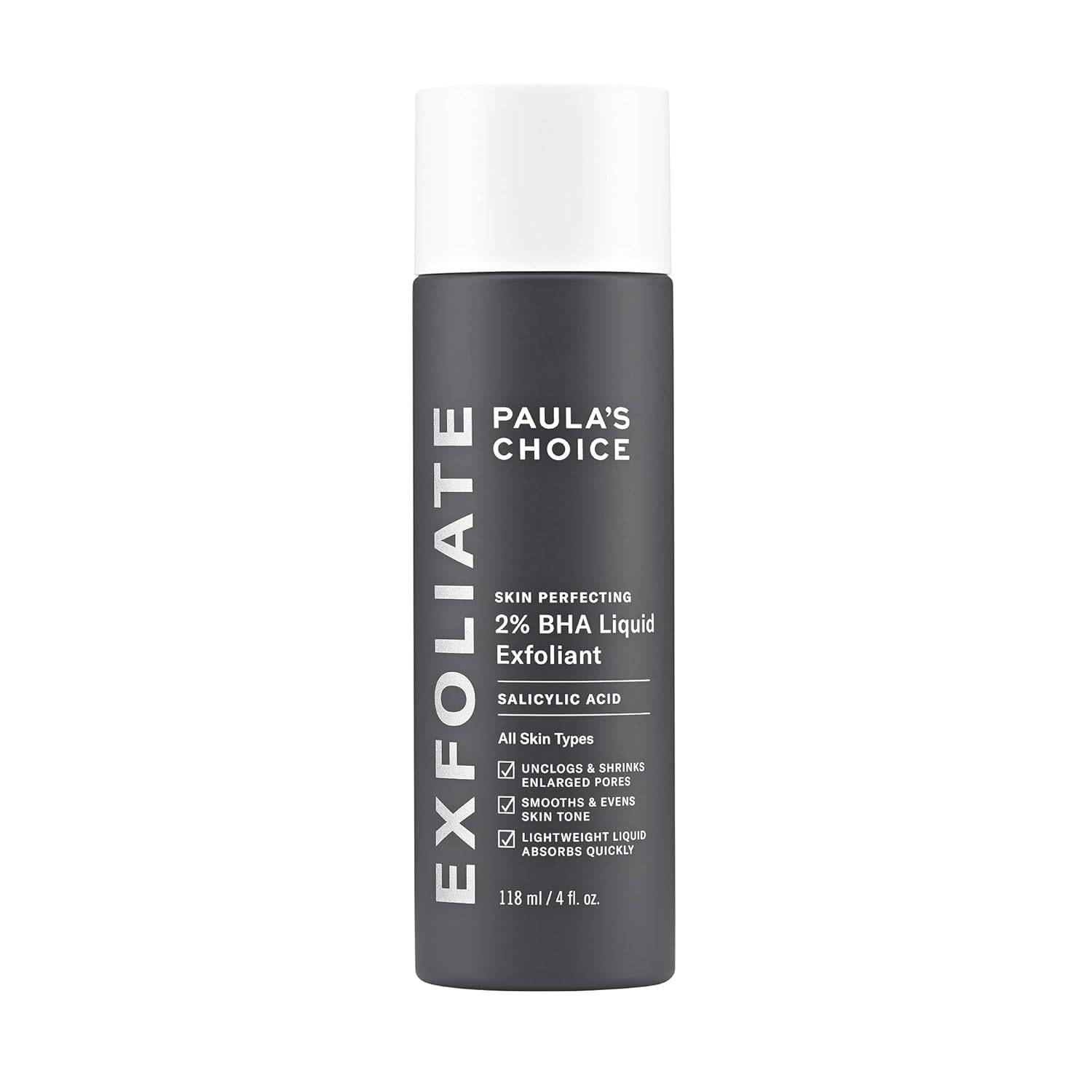 Paula's Choice-Skin Perfecting 2% BHA Liquid Salicylic Acid Exfoliant-Facial Exfoliant for Blackheads, Enlarged Pores, Wrinkles, Fine Lines