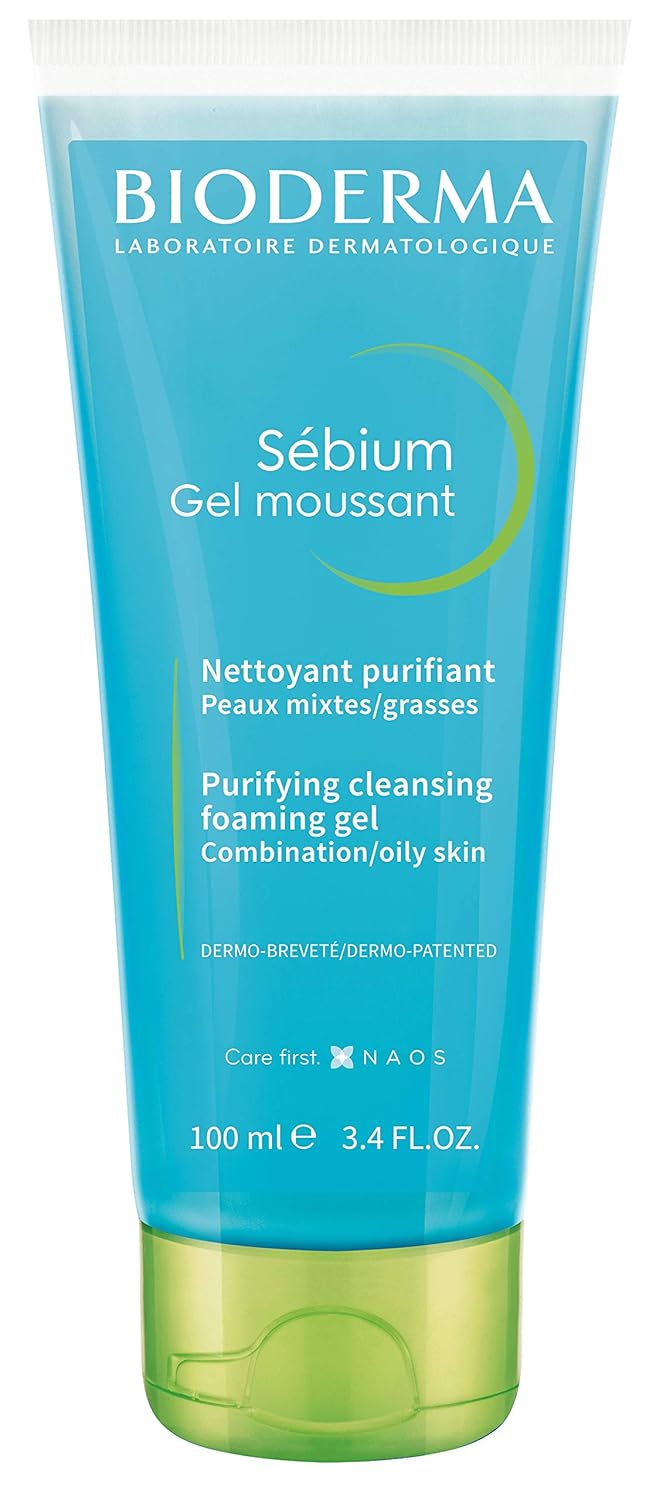 Bioderma Sebium Gel Moussant Purifying Cleansing Foaming Gel Combination To Oily Skin, 100ml