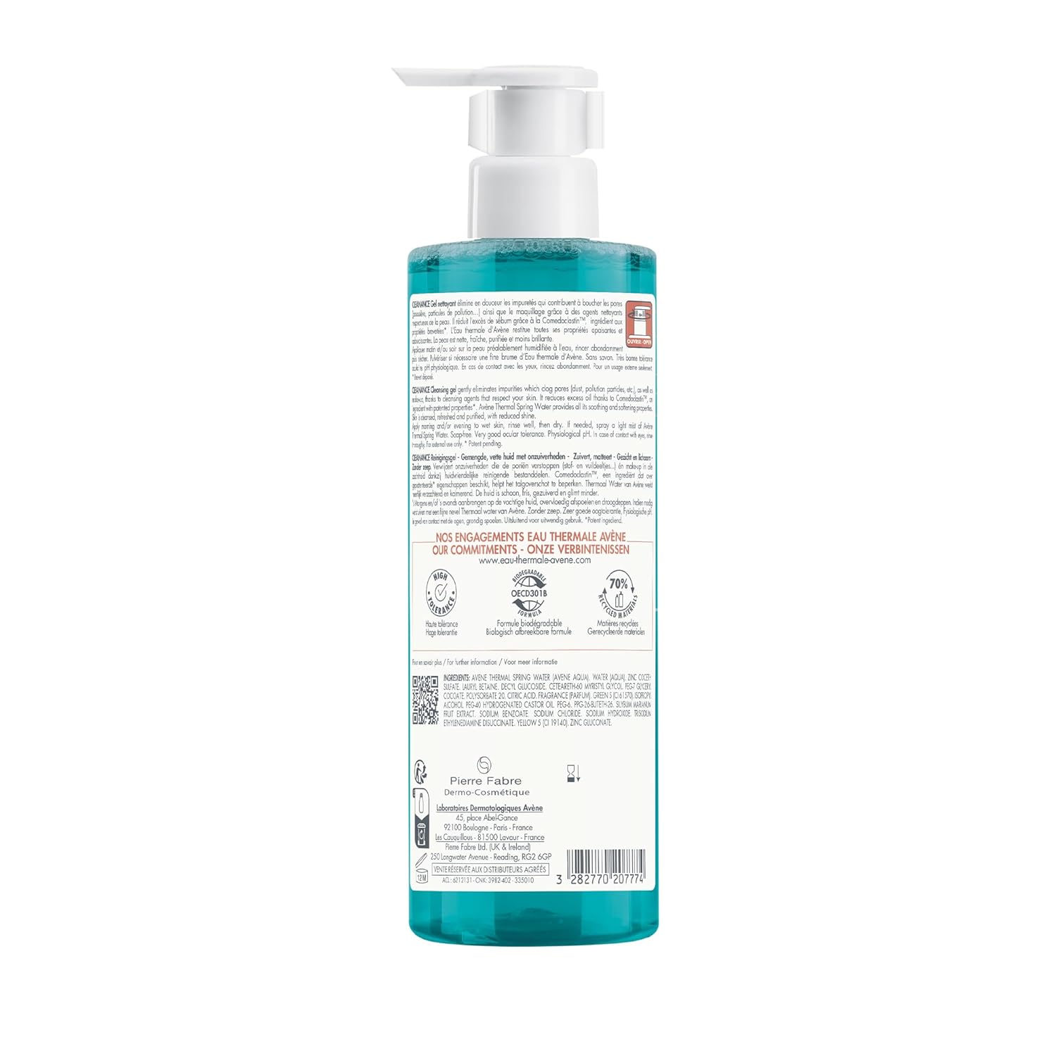 Avene Cleanance Cleansing Gel 400ml I Face wash for Oily, Acne, Sensitive, Blemish Prone Skin I Foaming Gel Gentle Skin Cleanser I Purifies and Mattifies Skin I Reduces blackheads and Sebum Production