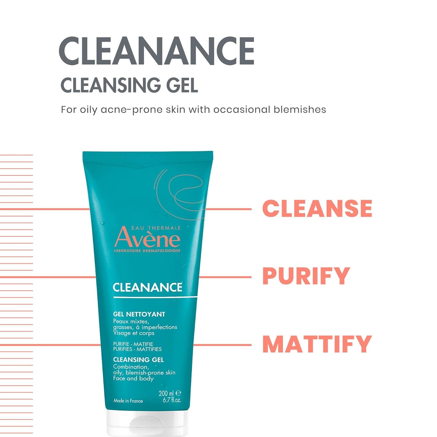 Avene EAU Thermale Cleanance Cleansing Gel 200Ml