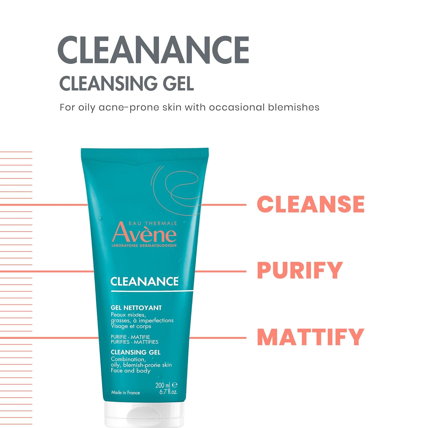 Avene EAU Thermale Cleanance Cleansing Gel 200Ml