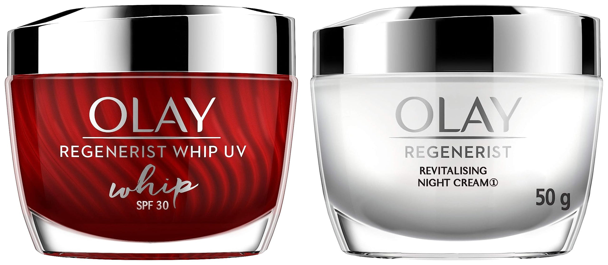 Olay Regenerist Whip Cream with SPF30 | Ultra Lightweight | Hydrated, Plump, Bouncy Skin | With Hyaluronic Acid, Niacinamide and Peptides | Normal, Oily, Dry, Combination Skin | 50g