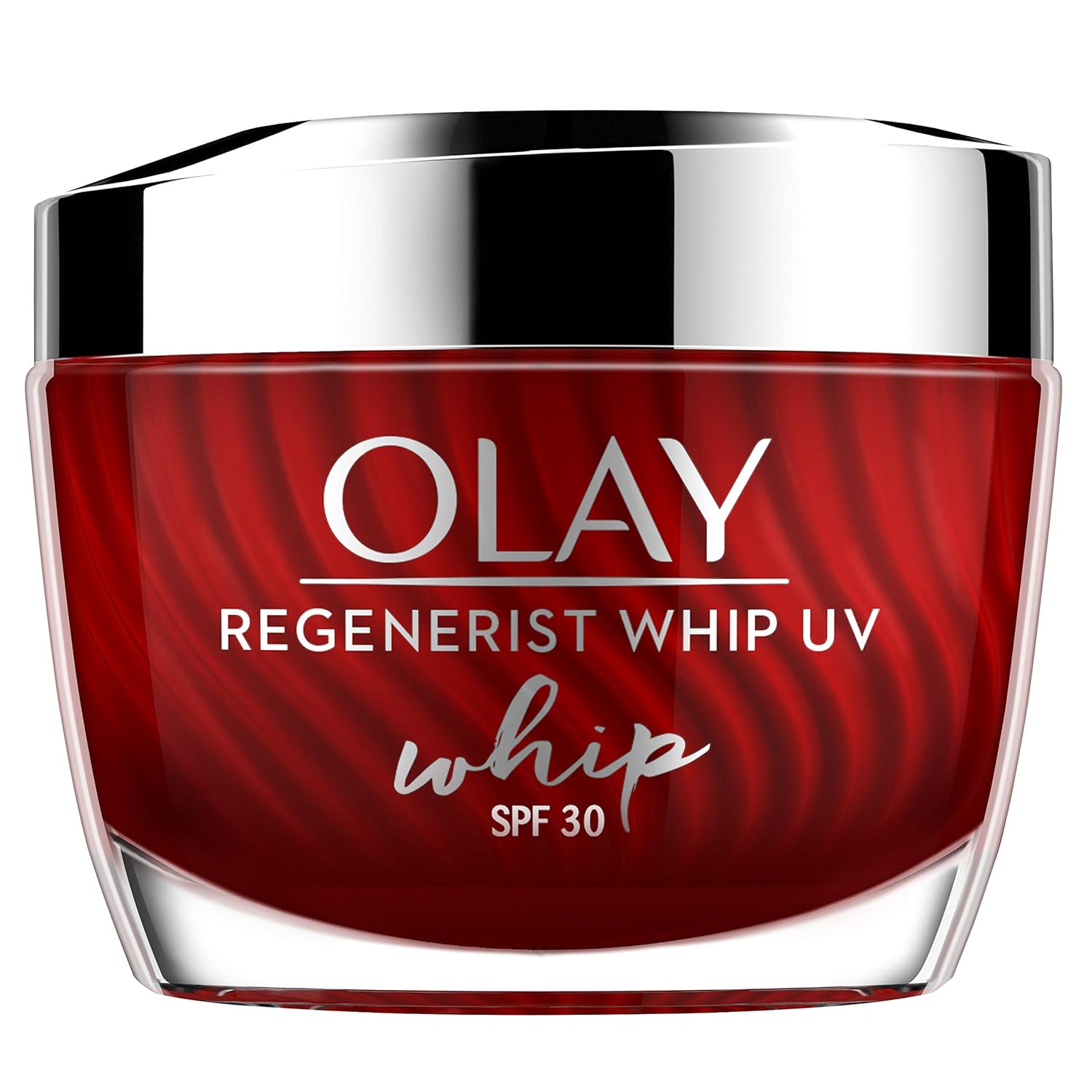 Olay Regenerist Whip Cream with SPF30 | Ultra Lightweight | Hydrated, Plump, Bouncy Skin | With Hyaluronic Acid, Niacinamide and Peptides | Normal, Oily, Dry, Combination Skin | 50g